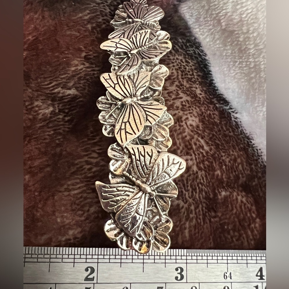 ❤️ Butterfly Garden Barette 3” Romantic Bohemian Design - Picture 4 of 7
